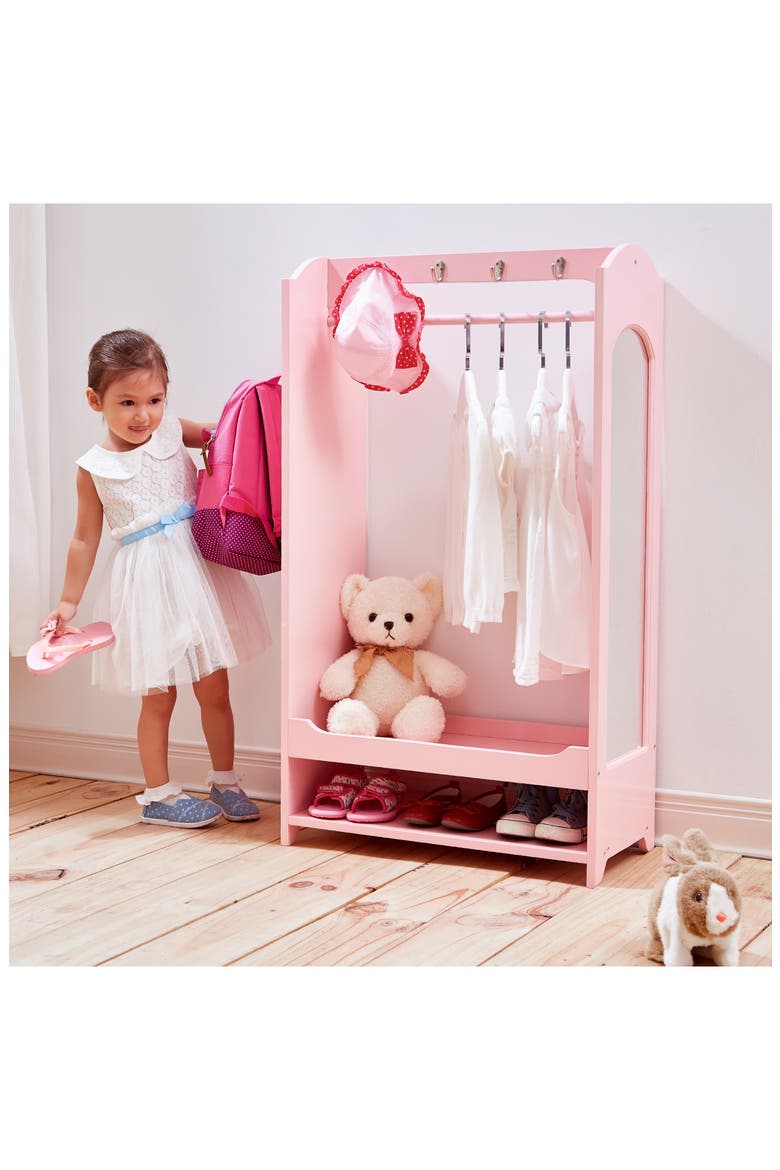 Fantasy Fields Toy Clothing Rack with Storage, Alternate, color, PINK