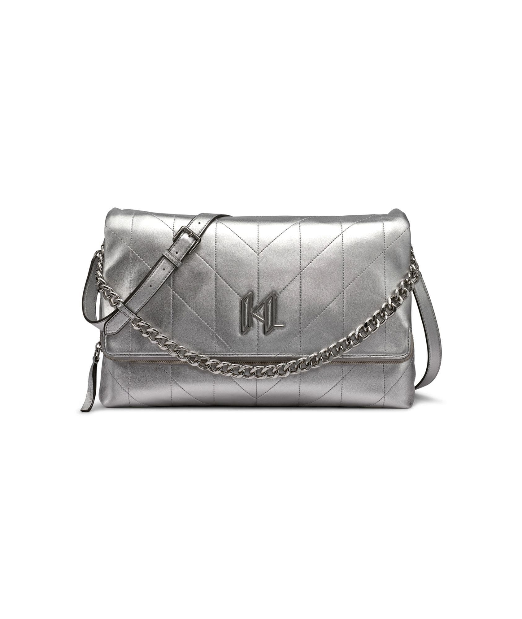 Lavande Large Crossbody, Main, color, Metallic Silver