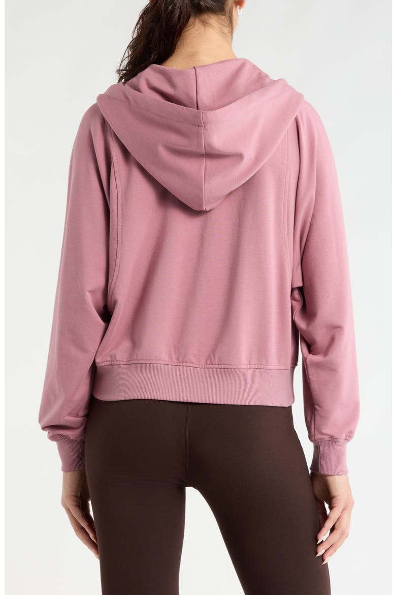 Weekend French Terry Full Zip Hoodie, Alternate, color, PURPLE WISTFUL
