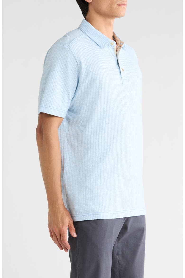 LUZIA BEACH POLO, Alternate, color, DUSK BLUE HEATHER
