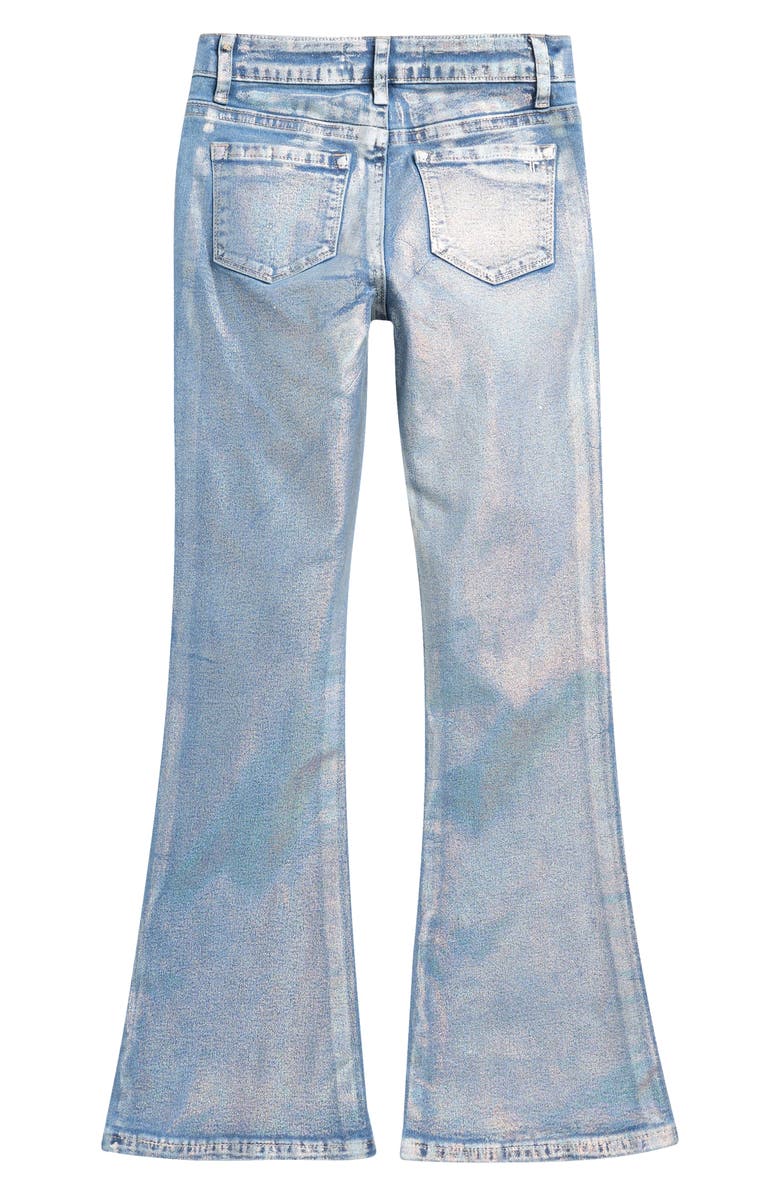Tractr Kids' Iridescent Flare Jeans, Alternate, color, Light Indigo