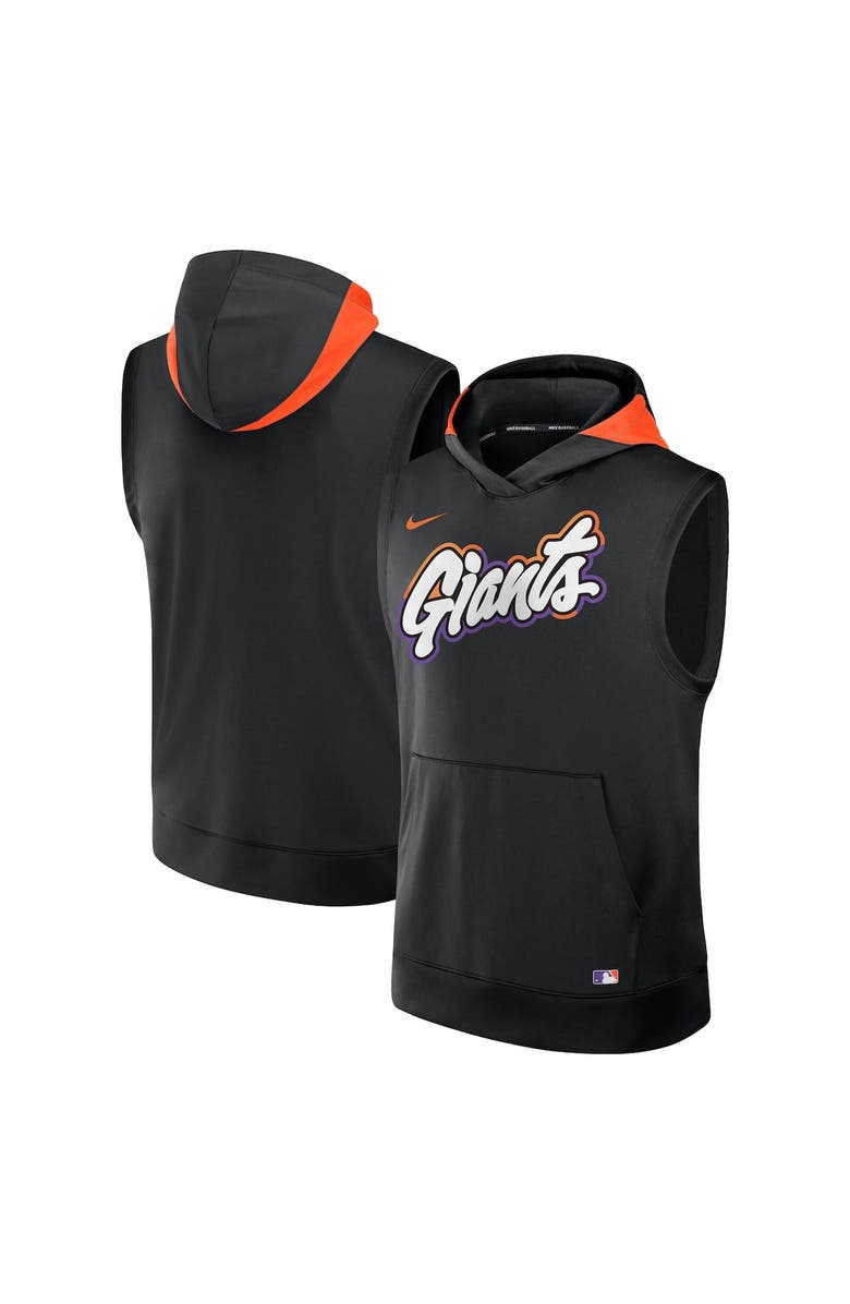Nike Men's Nike  Black San Francisco Giants 2025 City Connect Performance Sleeveless Pullover Hoodie, Alternate, color, Black