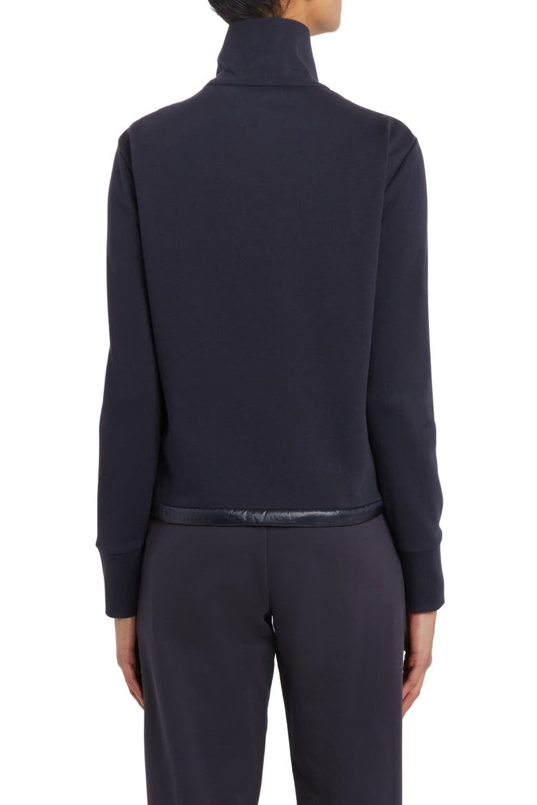 Quilted Down & Knit Cardigan, Alternate, color, BLUE NAVY