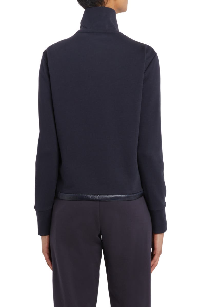 Moncler Quilted Down & Knit Cardigan, Alternate, color,