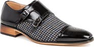 Gino Vitale Houndstooth Monk Shoe