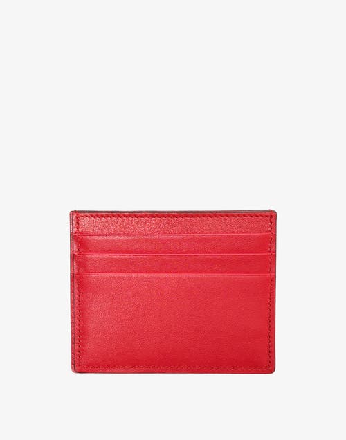 Hyer Goods Upcycled Italian Leather Certo Card Wallet In Red