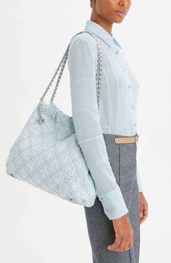 【Tory Burch】Fleming Soft Denim Hobo Bag ◆国内発送◆ Amazon.com: Tory Burch Women's Fleming Soft Denim Drawstring