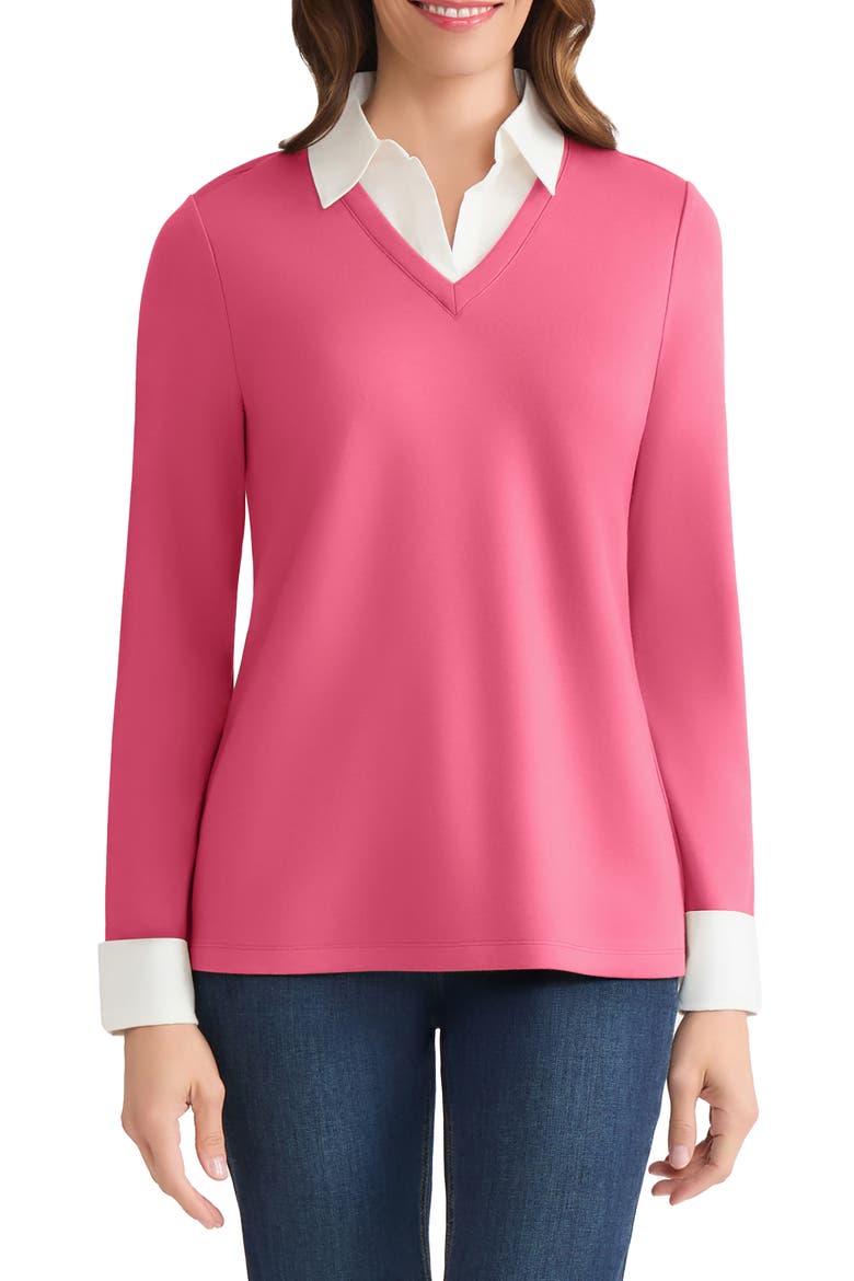Twofer Sweater, Main, color, SHERBERT/ NYC WHITE