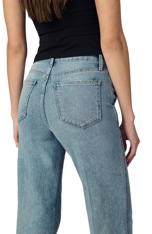 Joe's Jeans The Trixie Cuffed High Waist Wide Leg Trouser Jeans In Blue