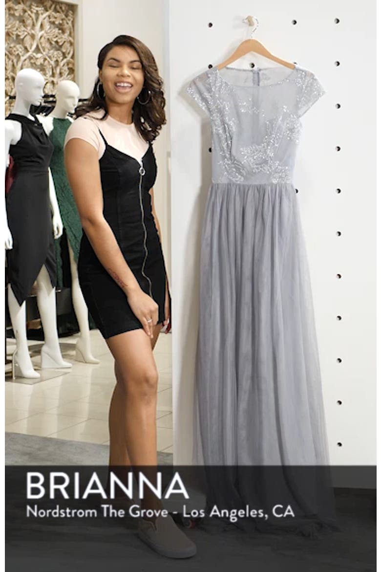 Embroidered Bodice Net Gown video