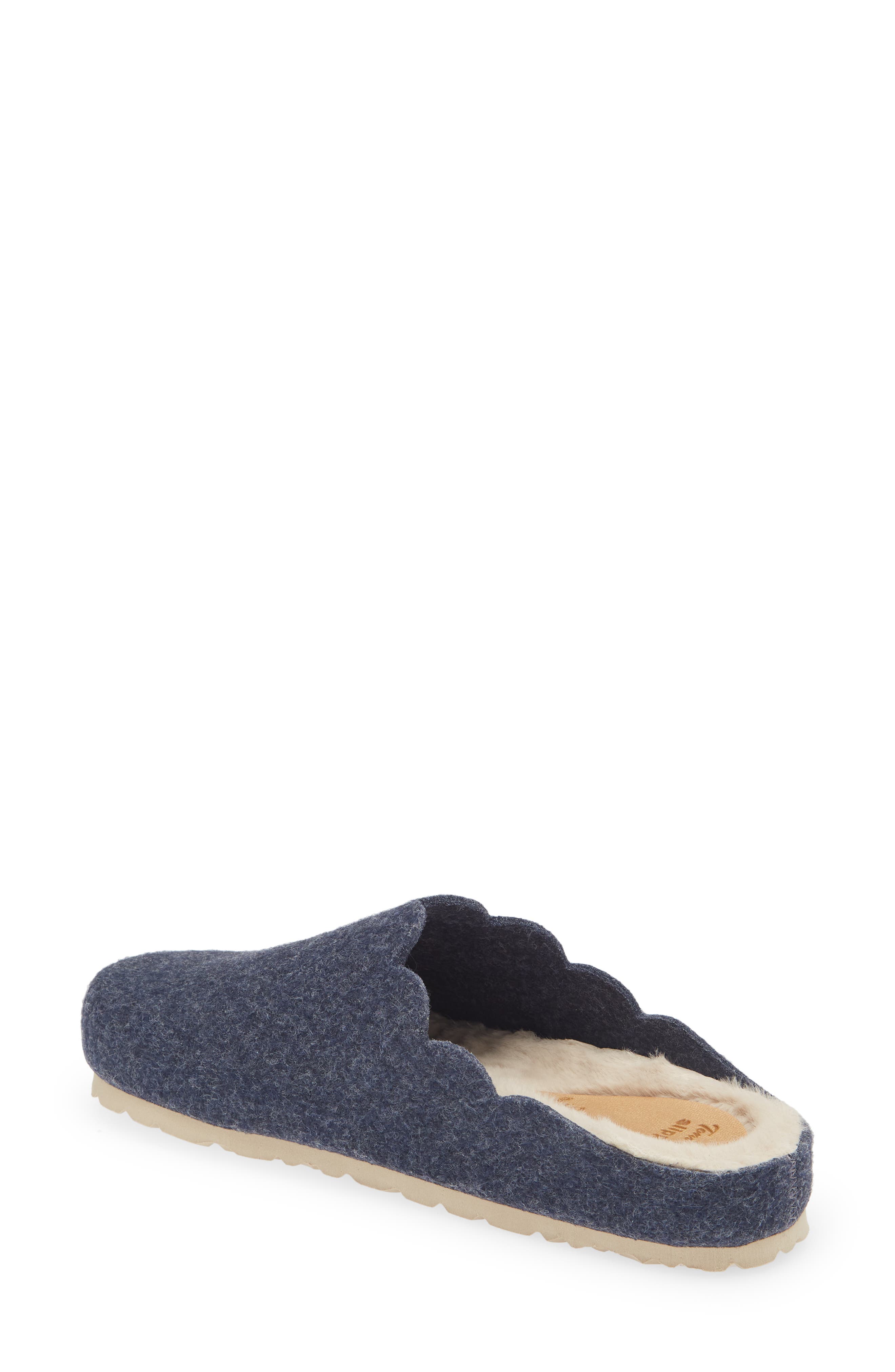 Toni Pons Laos Faux Fur Wool Blend Slipper, Alternate, color, Blau Blue