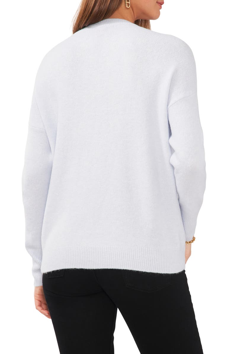 Drop Shoulder V-Neck Sweater