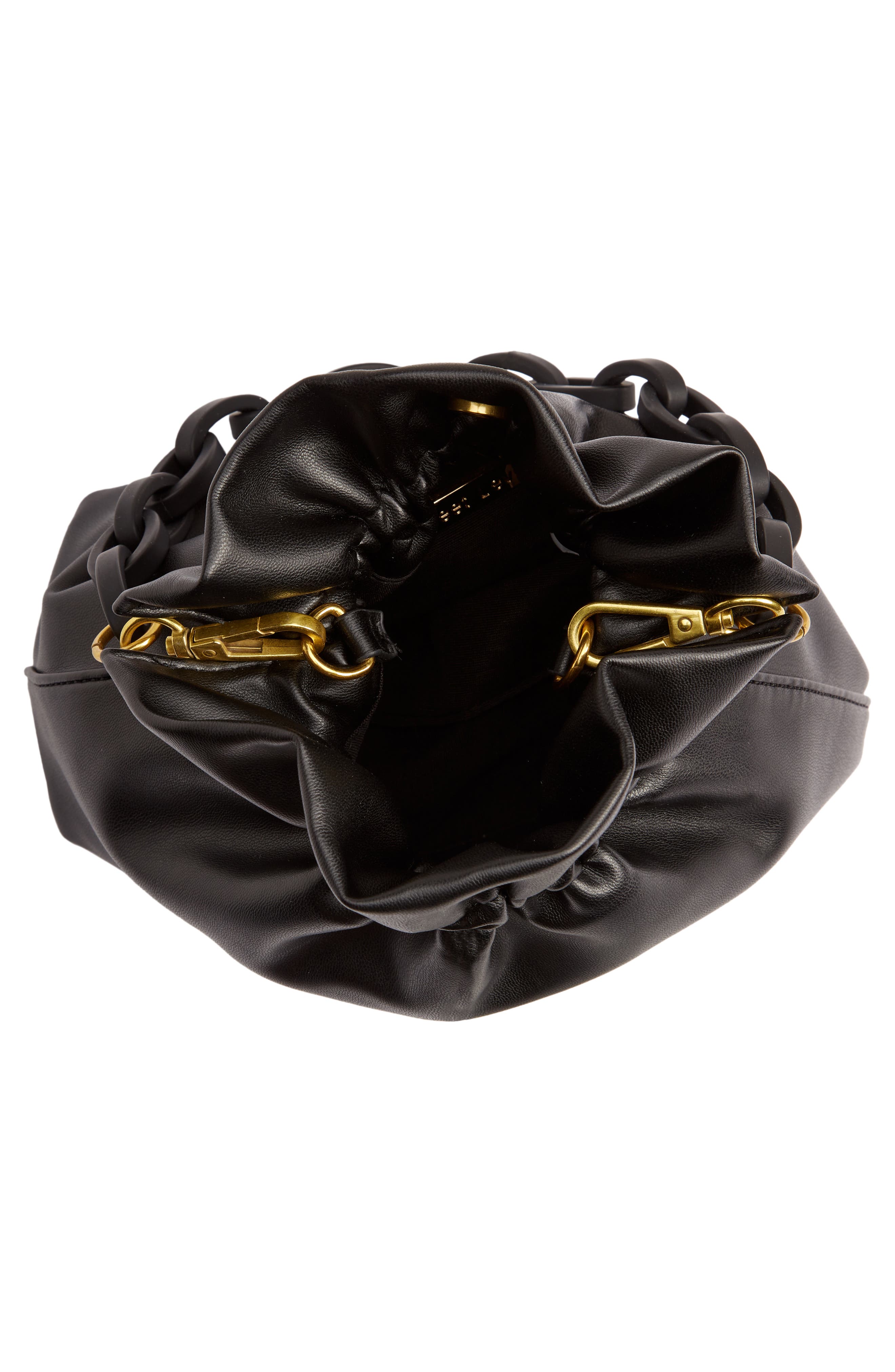 Street Level Faux Leather Bucket Bag, Alternate, color, 