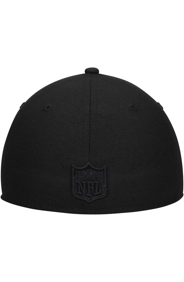New Era Men's New Era Black Philadelphia Eagles Black on Black Low Profile 59FIFTY II Fitted Hat, Alternate, color,