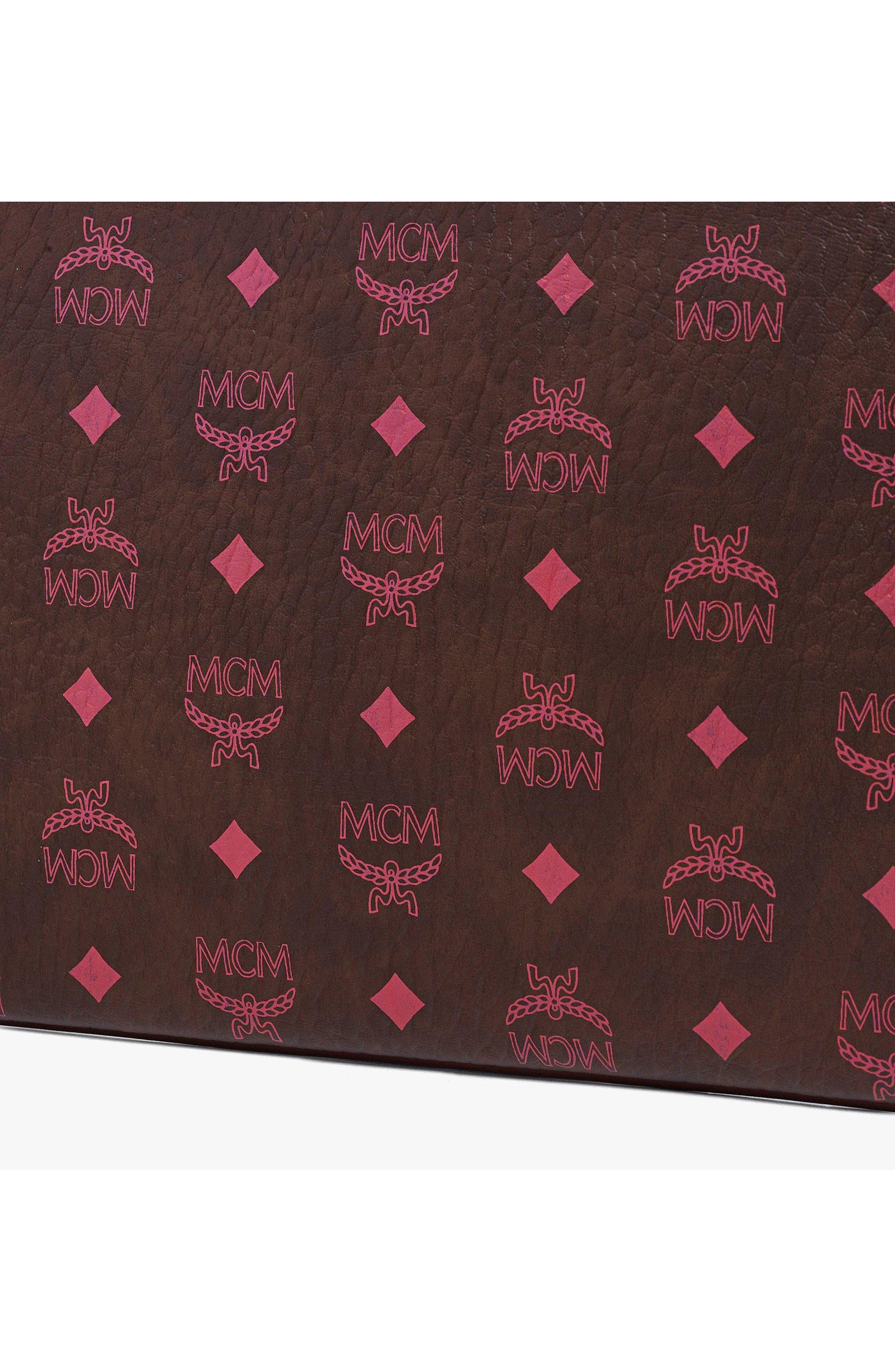 MCM Crossbody Pouch in Visetos Original, Alternate, color, Cinnamon
