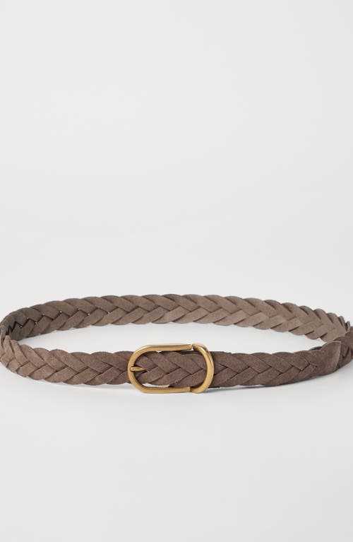 Brunello Cucinelli Braided Belt In Brown
