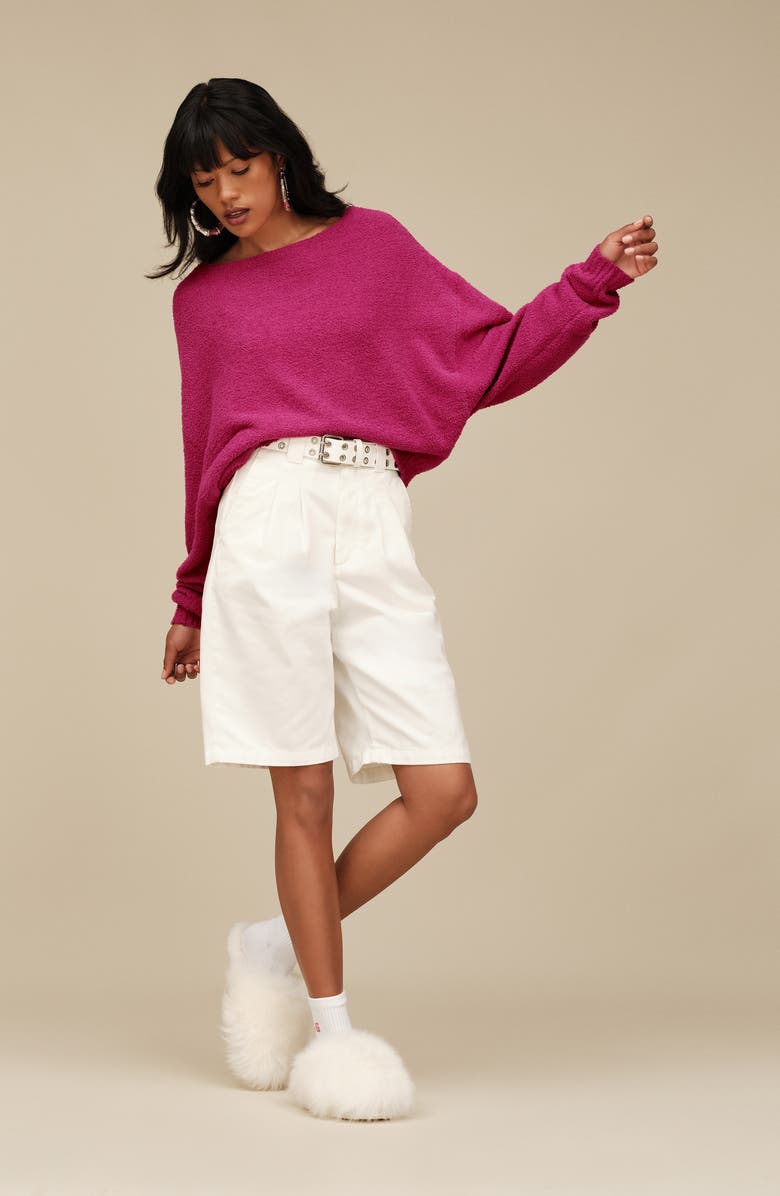 UGG<sup>®</sup> Scuffette Chalet Genuine Sheepskin Slipper, Alternate, color, White