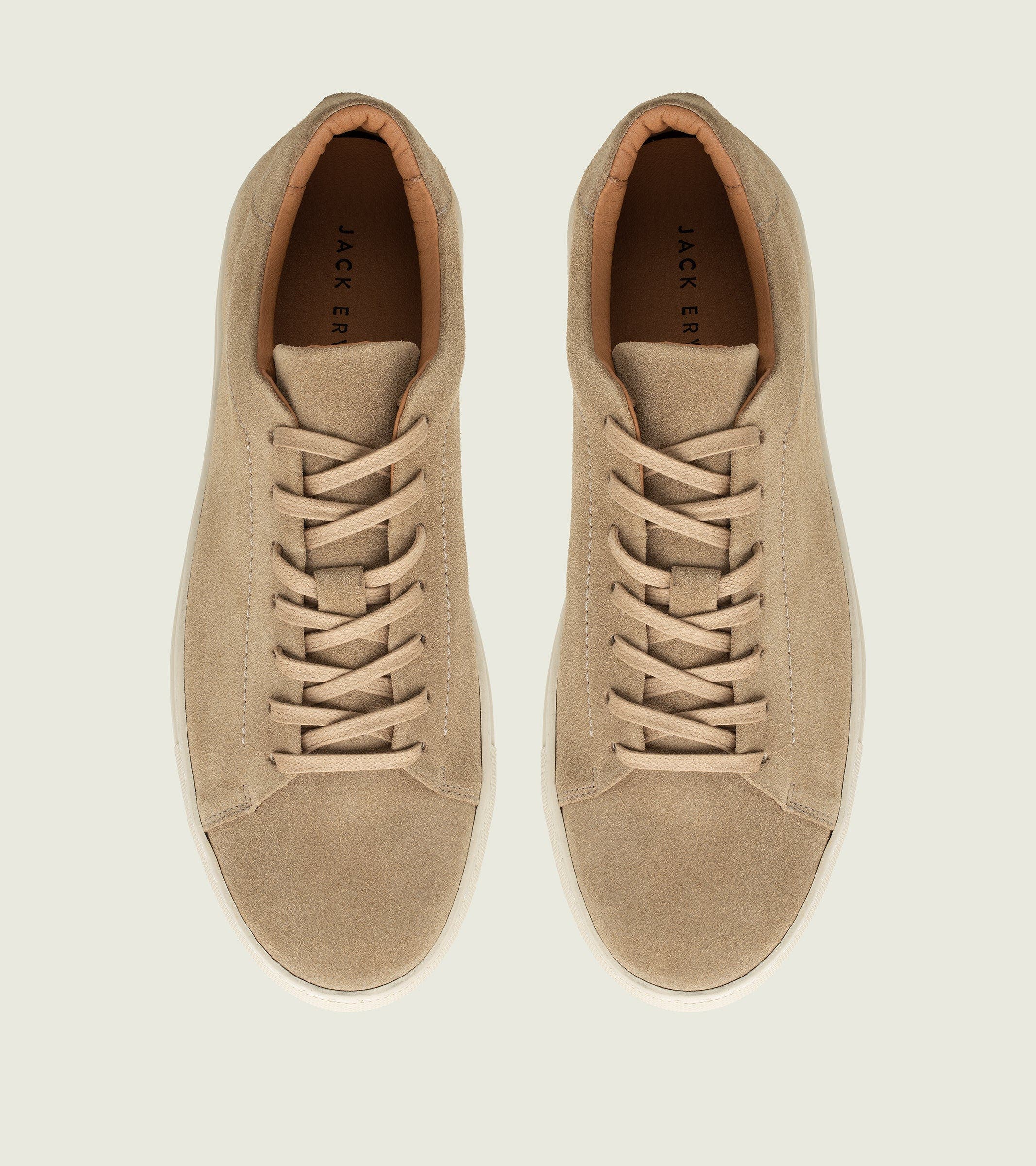 Wesley Leather Low-Top Sneaker, Alternate, color, Sand Suede