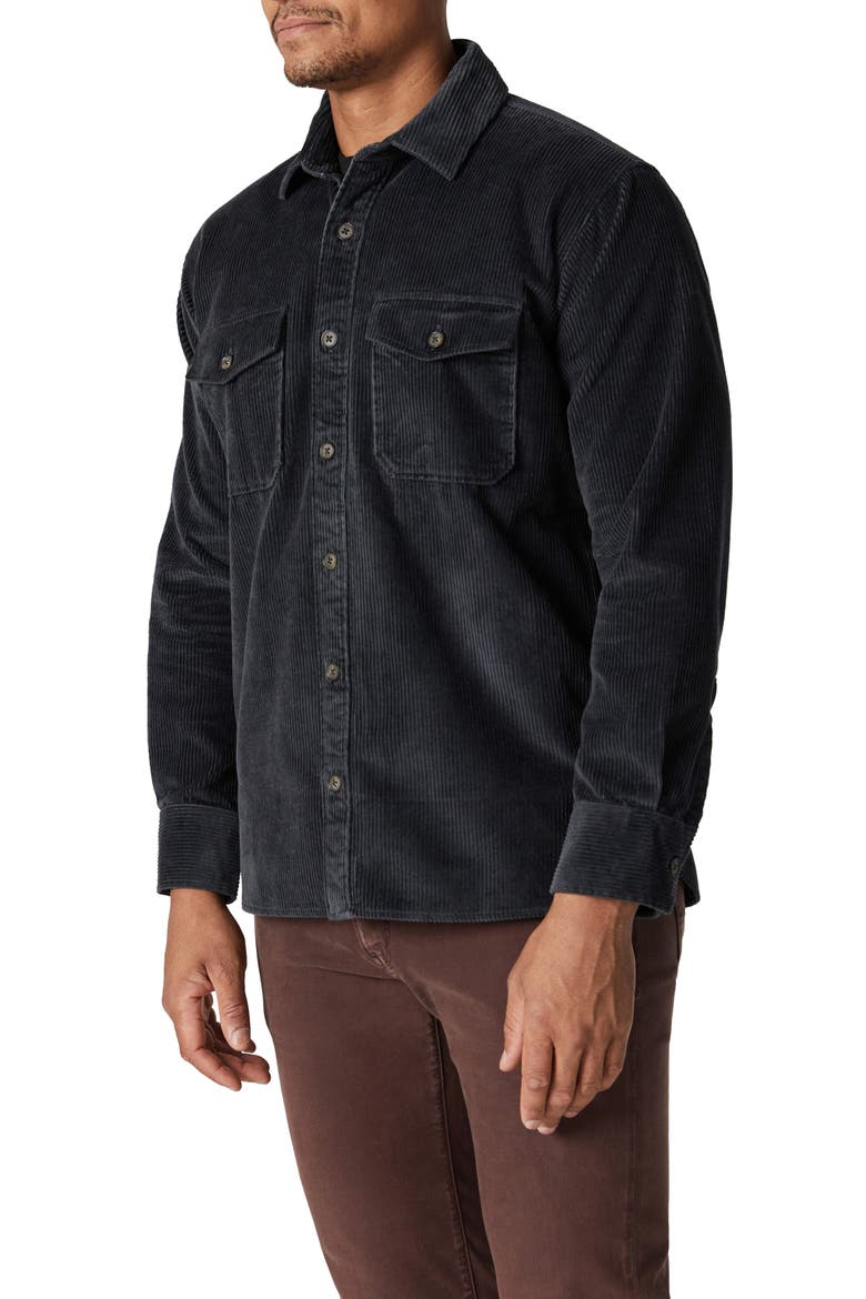 Corduroy Overshirt, Alternate, color, CHARCOAL