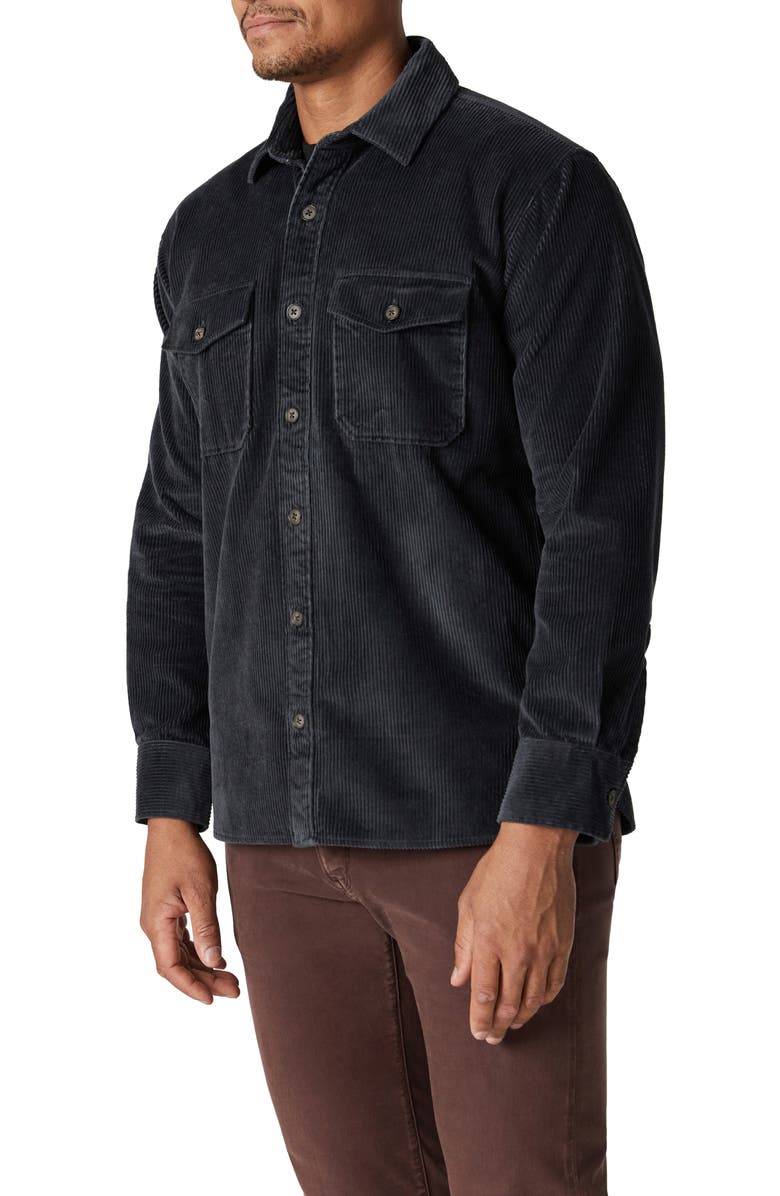 34 Heritage Corduroy Overshirt, Alternate, color, Charcoal