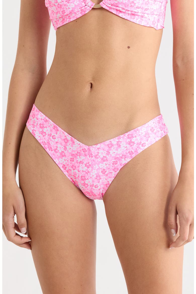 V-Cut Bikini Bottoms, Main, color, BERRY BURST