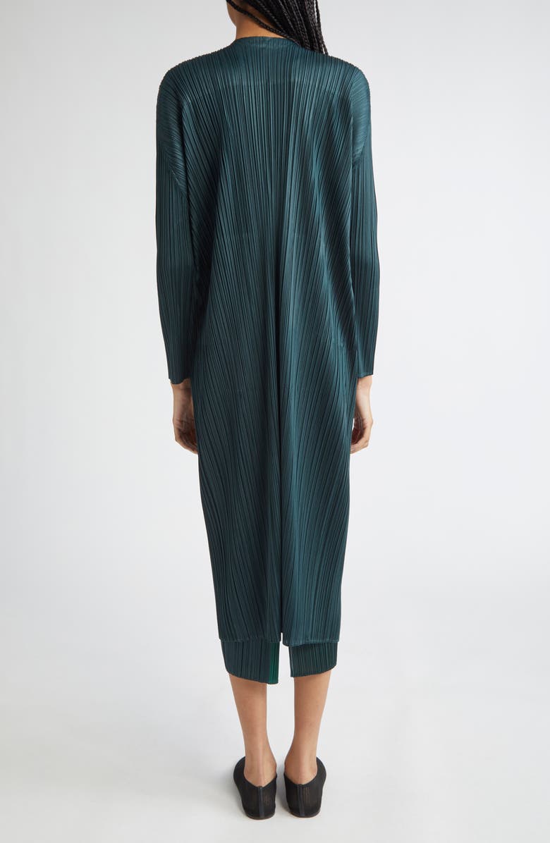 Pleats Please Issey Miyake Merry Bicolor Longline Cardigan, Alternate, color,