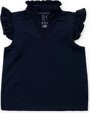 Lila and Hayes Ellie Girls' Sleeveless Ruffled Top by LH Sport