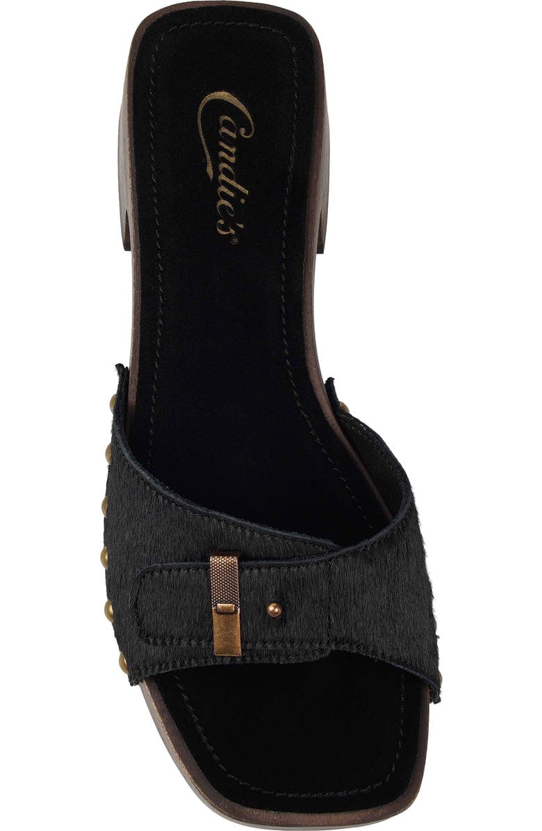 Candie's Shanda Platform Slide Sandal, Alternate, color, Black Leather