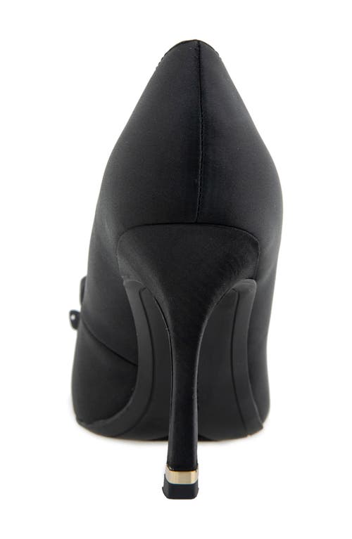 Kenneth Cole Romi Rosette Pointed Toe Pump In Black