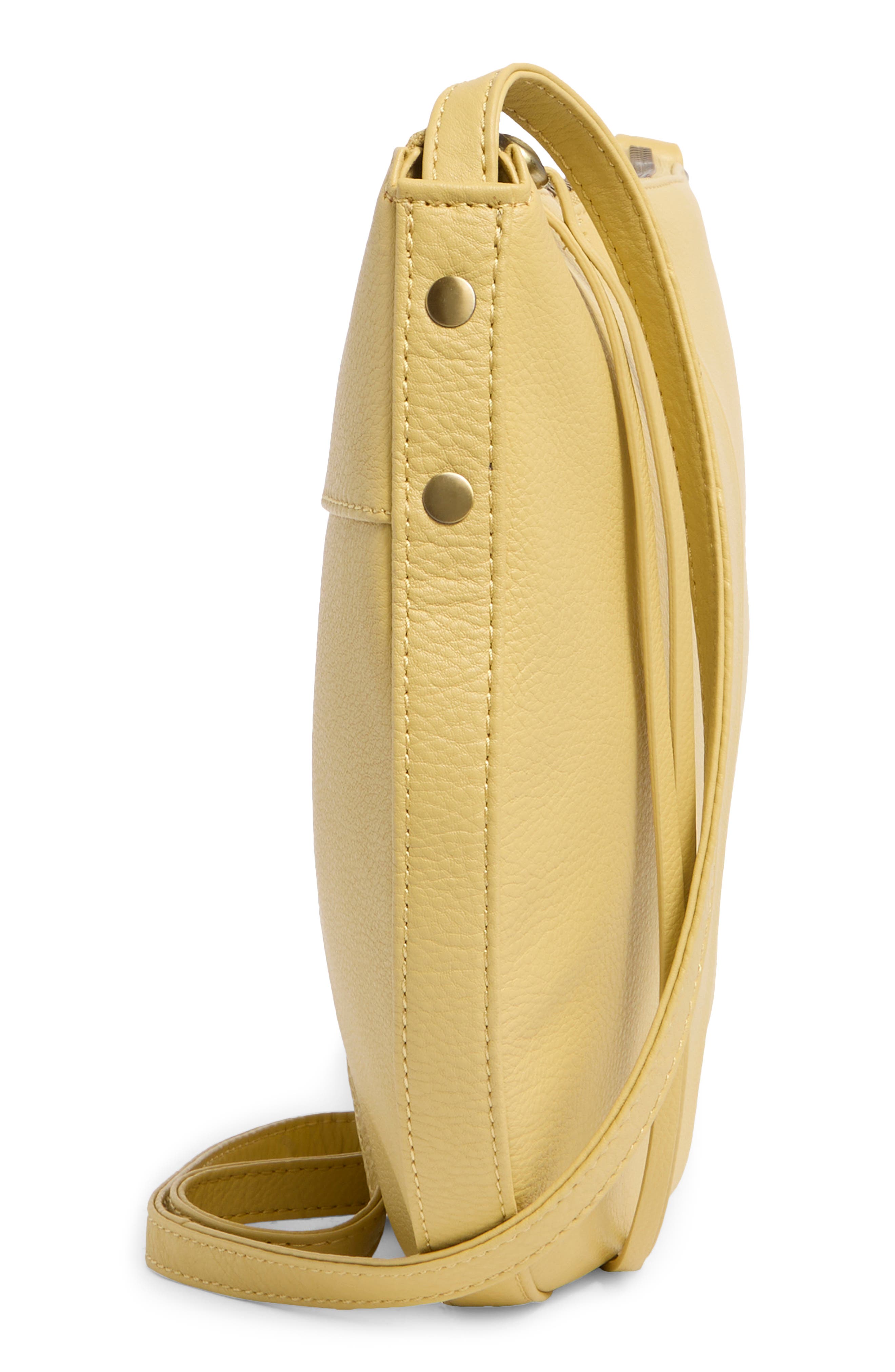 HOBO Cosmo Leather Shoulder Bag, Alternate, color, Flax