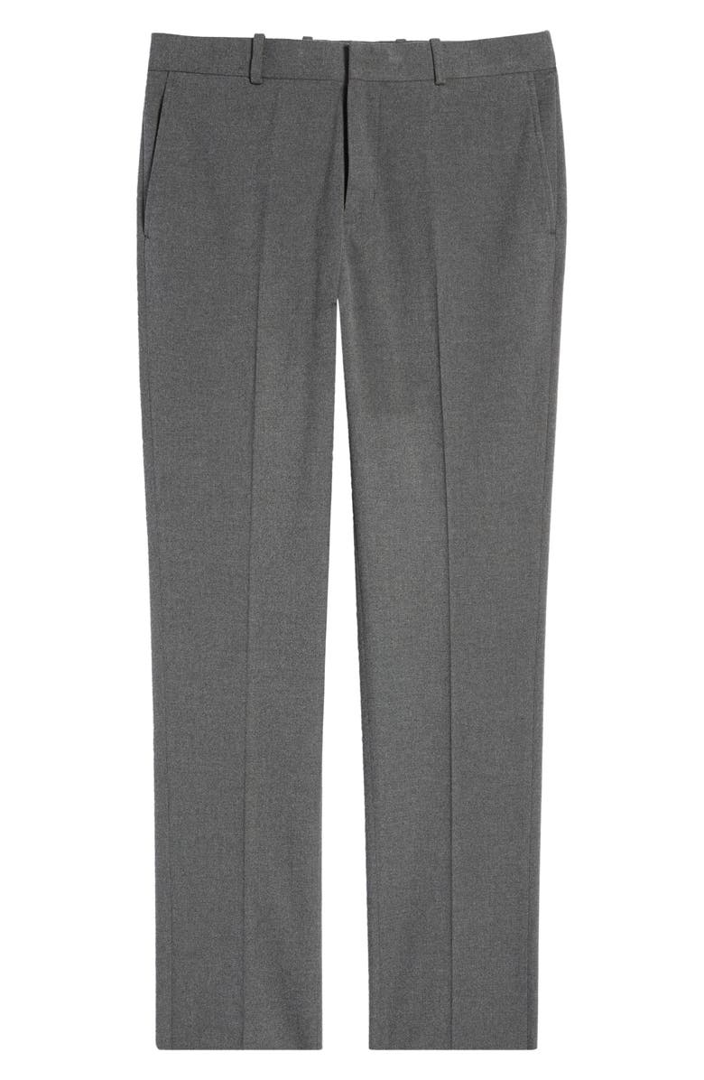 Nordstrom Flannel Trim Fit Trousers, Alternate, color,
