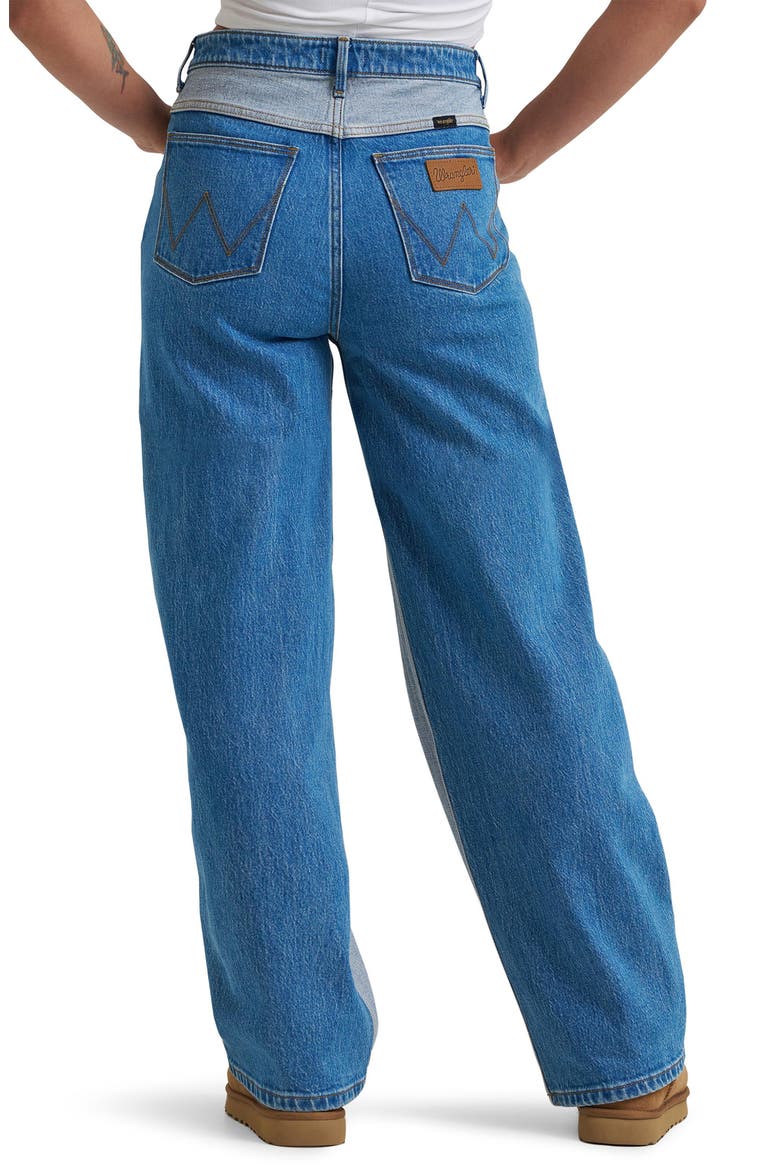 Loose Straight Jeans, Alternate, color, TOPAZ