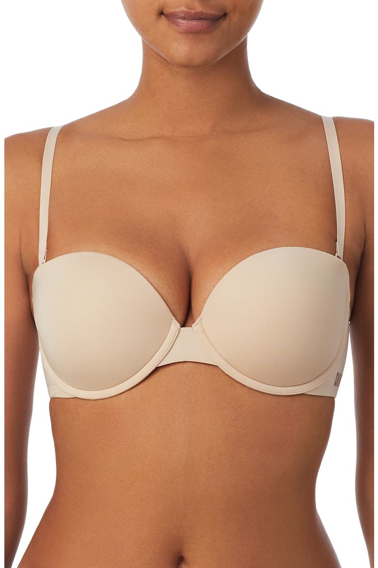 Smooth Strapless Underwire Push-Up Bra, Alternate, color, CASHMERE