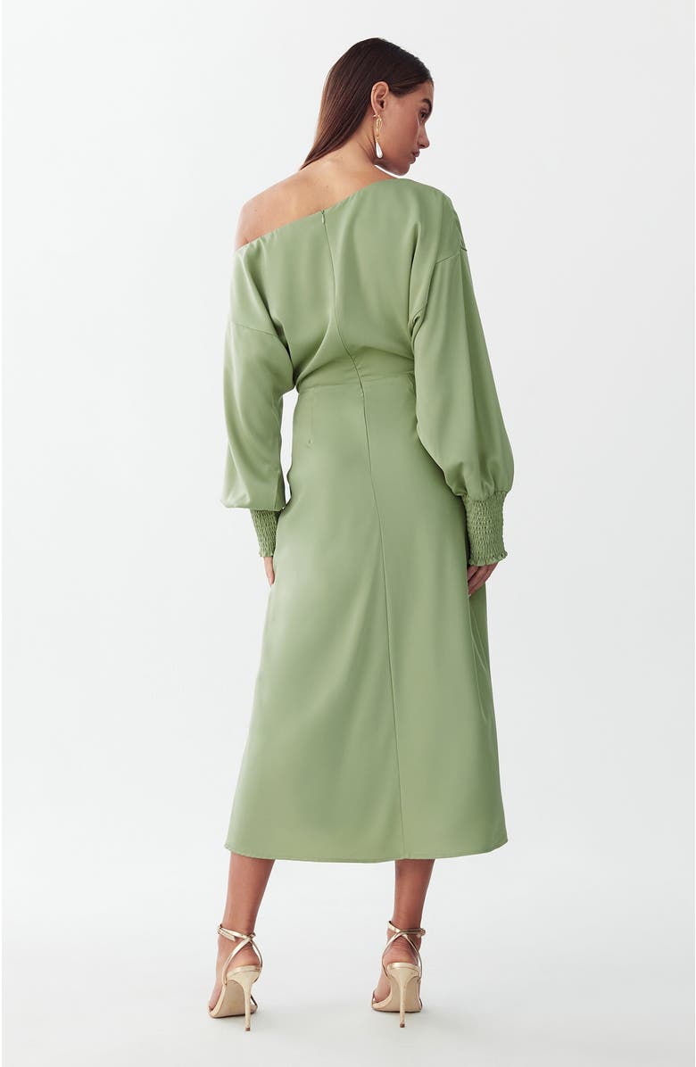 WILLA Diara Midi Dress, Alternate, color, Sage Green