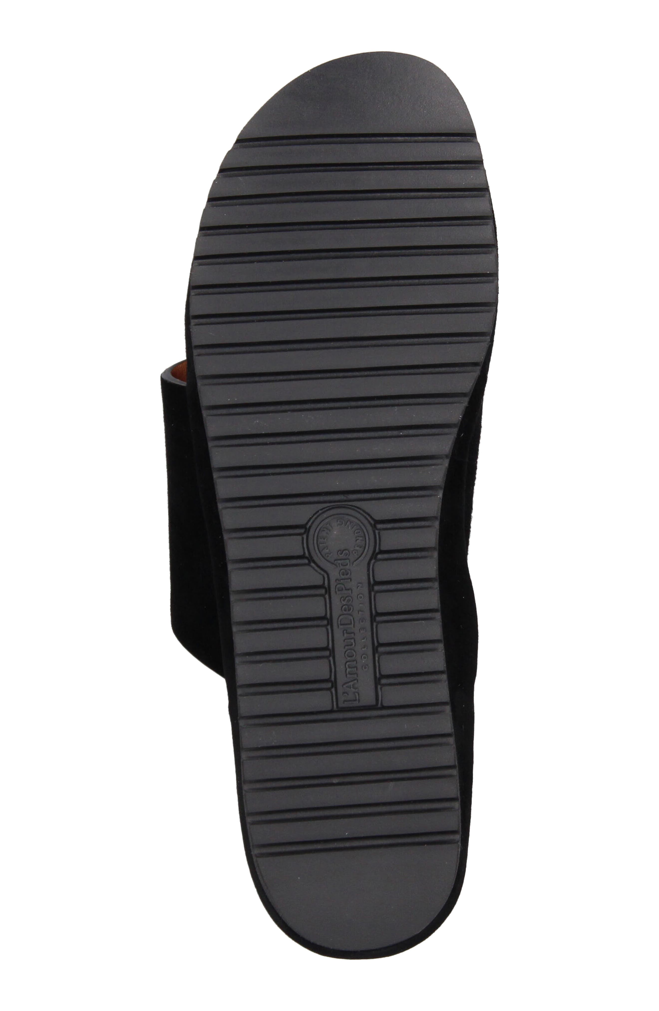 L'Amour des Pieds Ahlina Platform Sandal, Alternate, color, Black