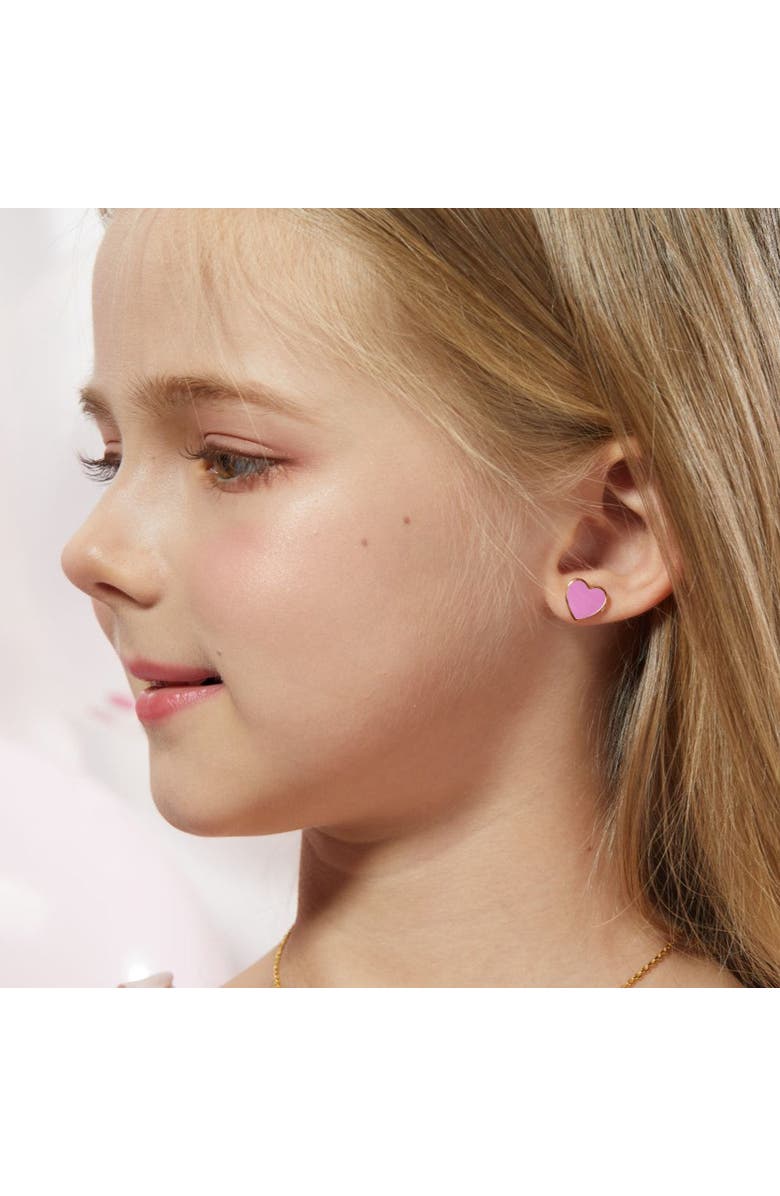 Anna Zuckerman Petit Love Studs in Rose, Alternate, color, Rose