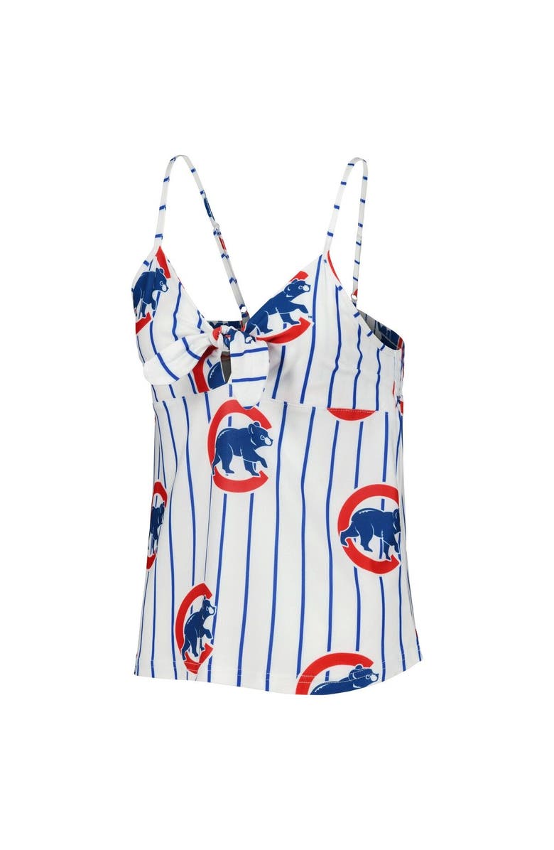 CONCEPTS SPORT Women's Concepts Sport White Chicago Cubs Reel Allover Print Tank Top & Shorts Sleep Set, Alternate, color,