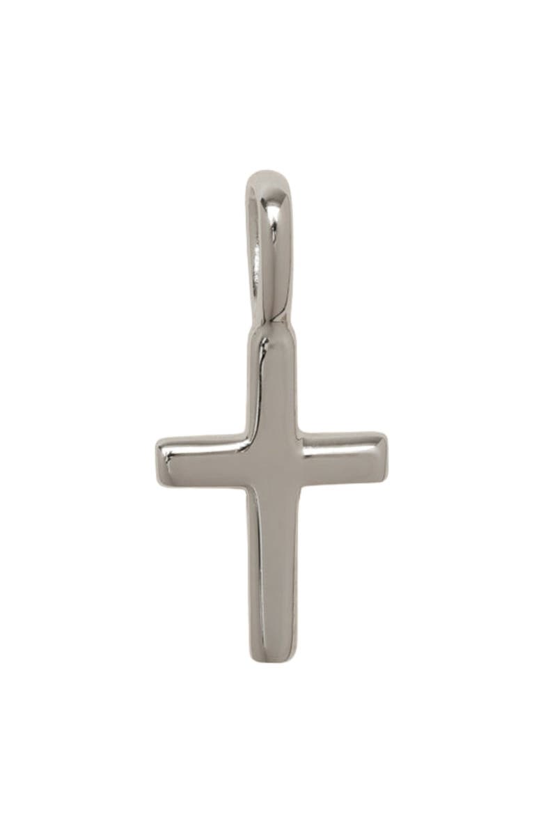 MADE BY MARY Cross Charm, Main, color, Silver