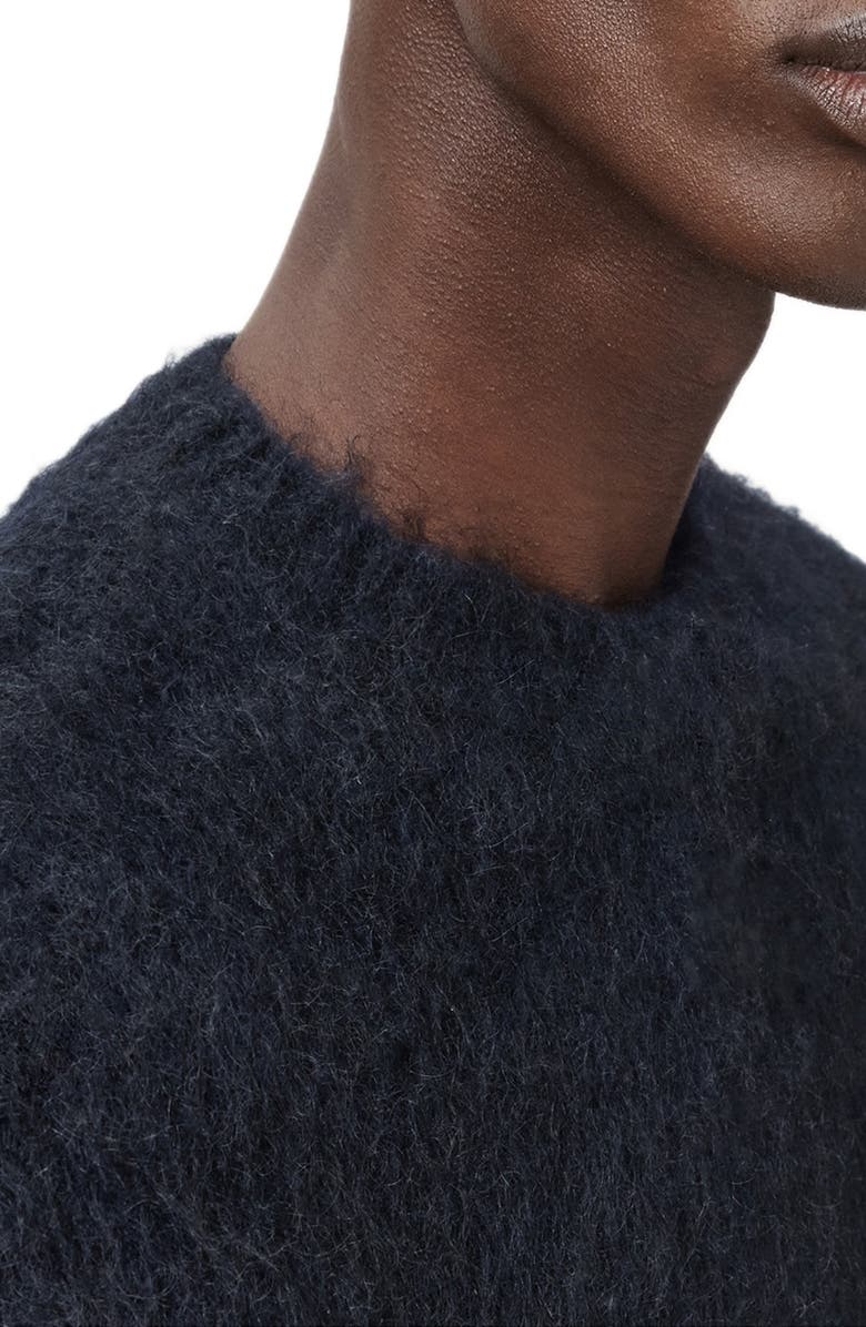 AllSaints Coby Crewneck Wool & Mohair Sweater, Alternate, color, Ink Blue