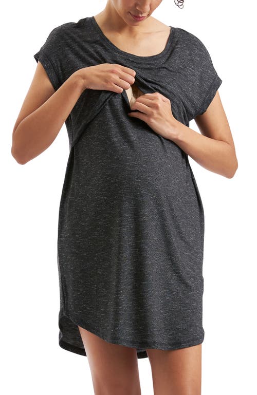 Ripe Maternity Dreamy Lounge Nursing Dress In Gray