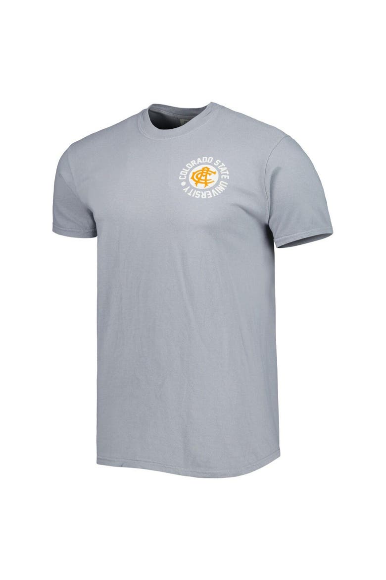 Men's Gray Colorado State Rams Pennant Comfort Color T-Shirt, Alternate, color, Gray