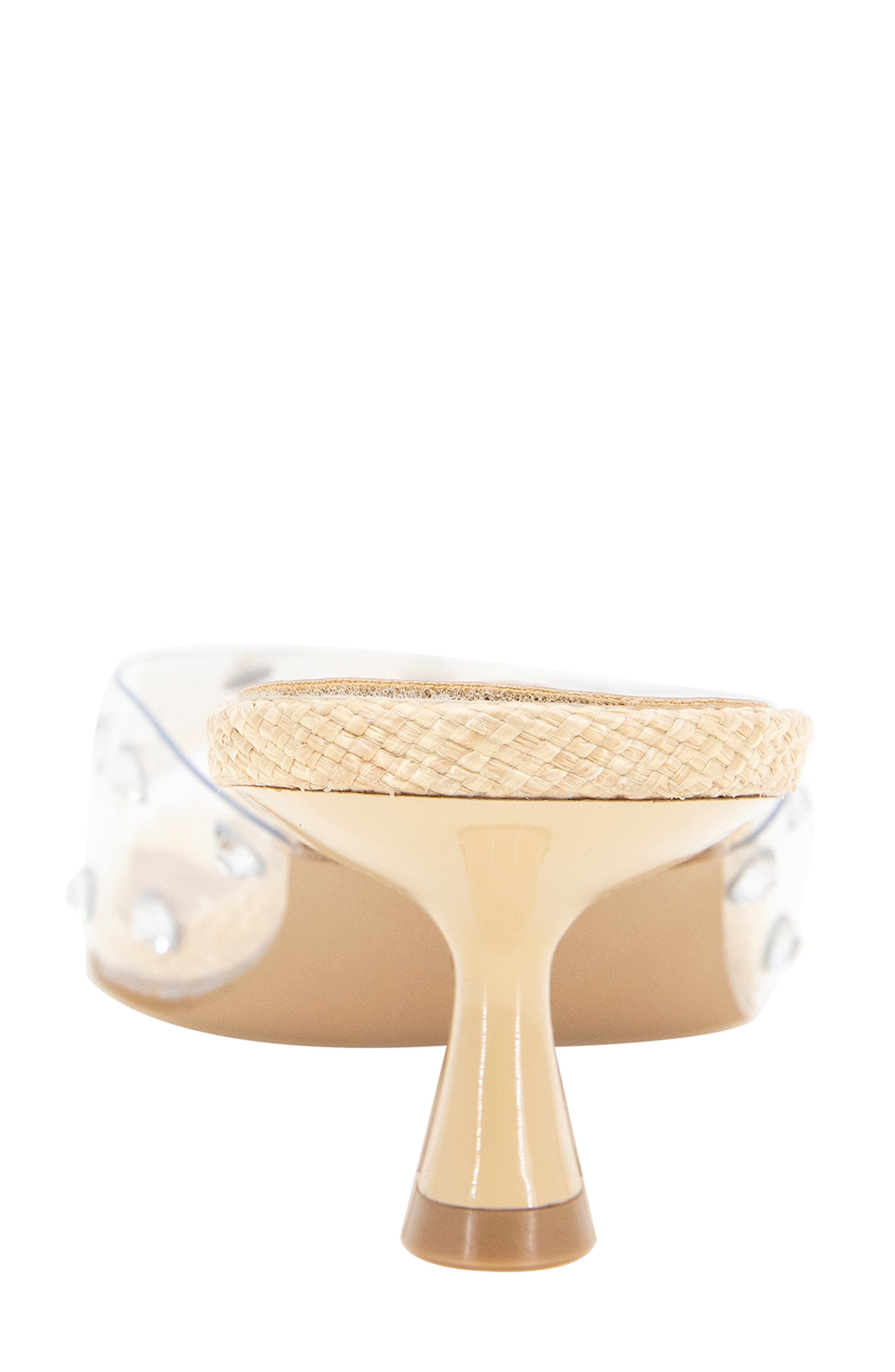 BCBGeneration Inika 2 Slide Sandal, Alternate, color, Clear/ Rhinestone