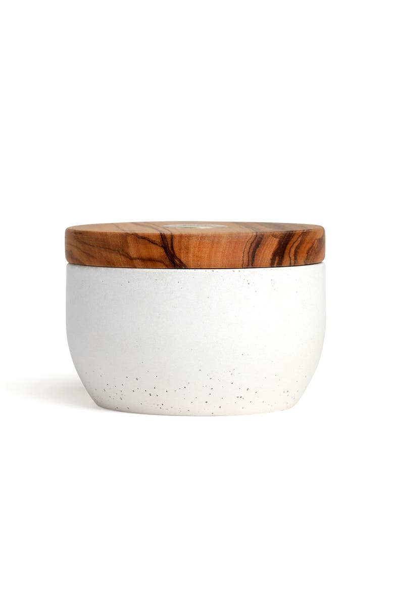 France Olive Wood & Concrete Salt Keeper Box, Alternate, color, Brown