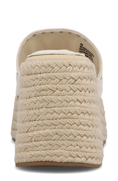 Mia Palmira Platform Wedge Sandal In Bone