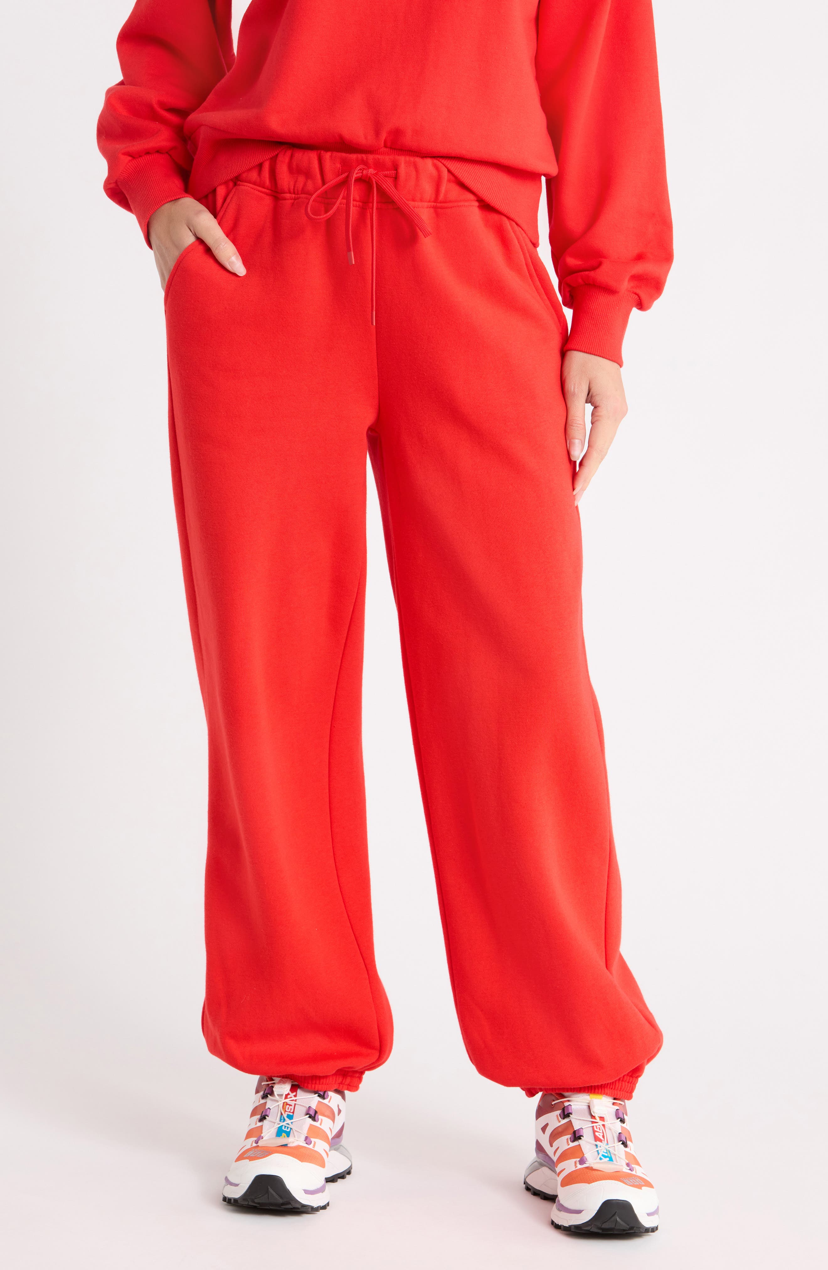 Feather Fleece Cinch Bottom Pants