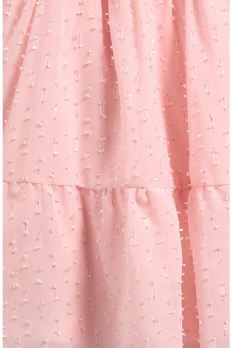 Kids' Swiss Dot Long Sleeve Dress, Alternate, color, BLUSH