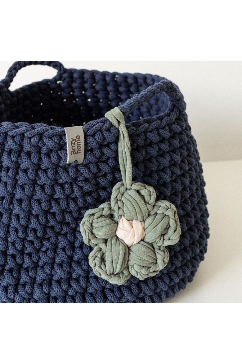 Toy Nursery Storage Basket Basic Recycled, Alternate, color, Jeans