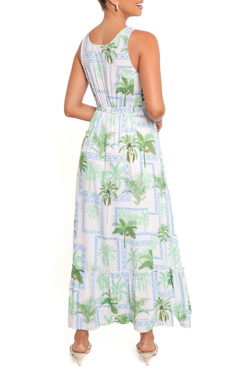 Petal & Pup Rhiannon Print Sleeveless Maxi Dress, Alternate, color, Green Multi