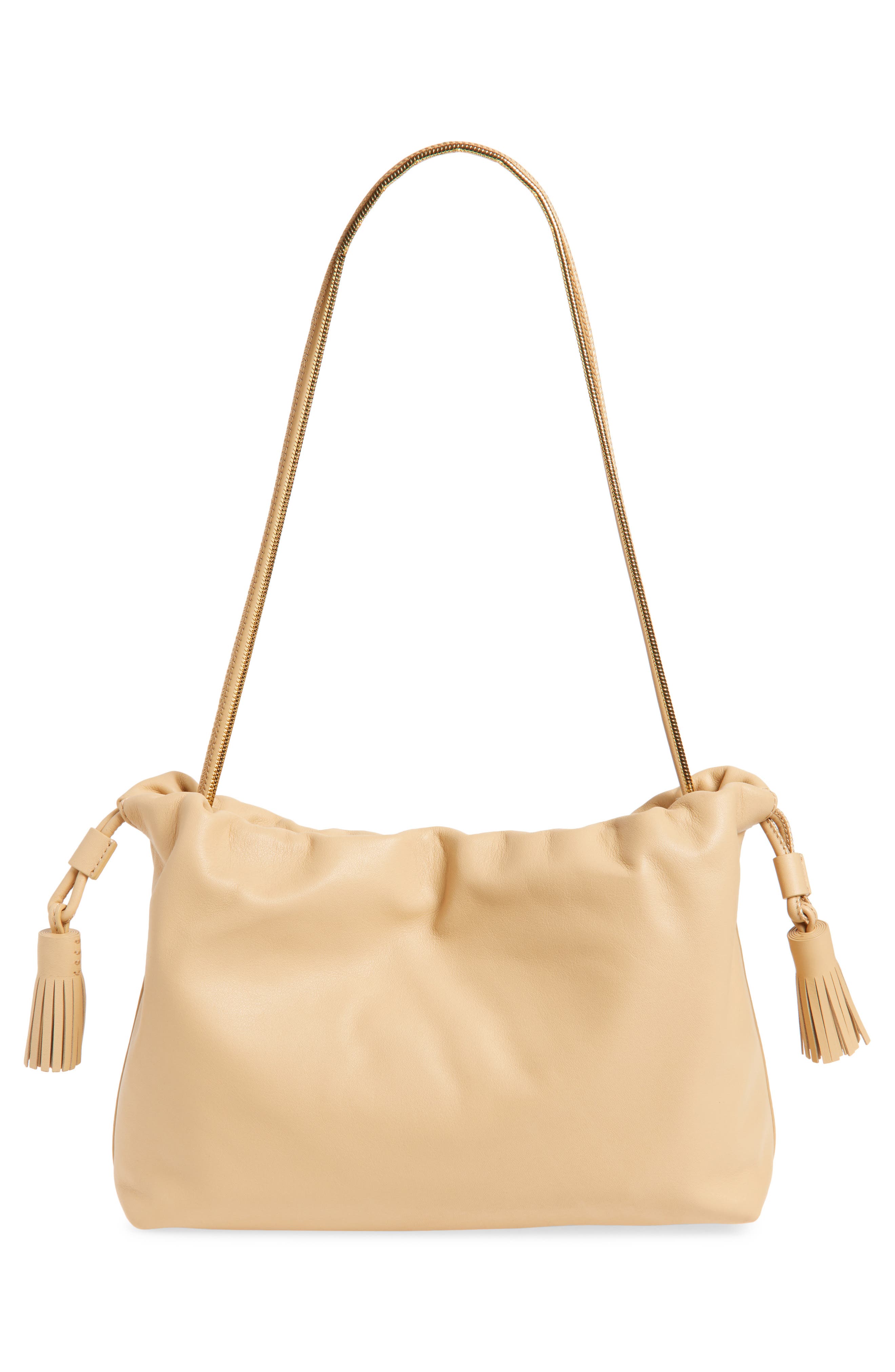 Veronica Beard Stash Leather Shoulder Bag, Alternate, color, 