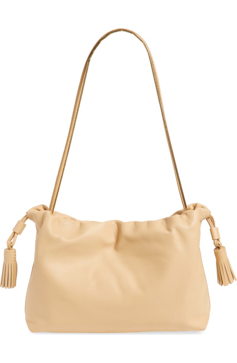 Veronica Beard Stash Leather Shoulder Bag, Alternate, color,